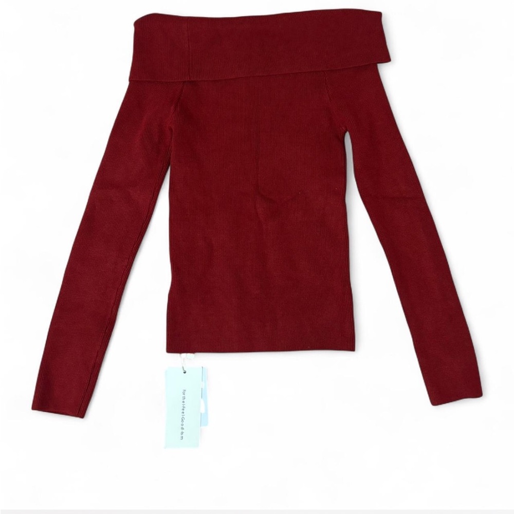 Off-Shoulder Red Top